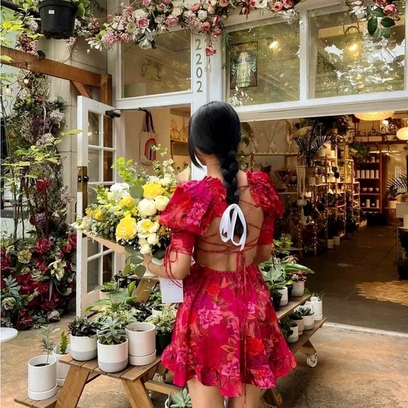 For Love and Lemons Alia Mini Dress - Picture 1 of 11